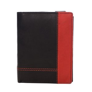Pánská kombinovaná peněženka na výšku Rhyts černá/červená