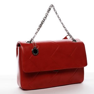 Elegantní dámská koženková kabelka Irinas, červená
