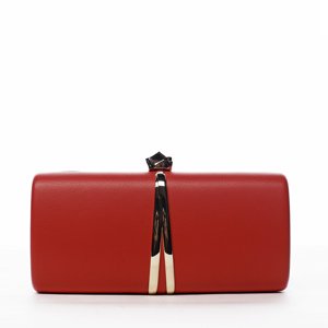 Elegantní dámská společenská kabelka Paris star, červená
