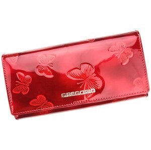 Luxusní dámská peněženka Butterfly, červená
