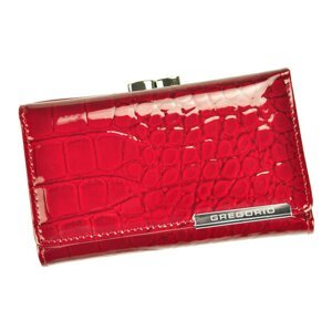 Luxusní dámská kožená peněženka Ema croco, červená