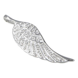 Dámský přívěsek Andělská křídla na náhrdelník z chirurgické oceli, stříbrný