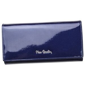 Luxusní dámská kožená lakovaná peněženka Pierre Cardin Thalia,modrá