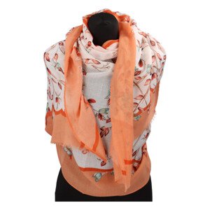 Krásný vzorovaný šátek Zemfira, oranžová