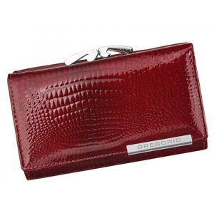 Elegantní kožená lakovaná peněženka Gregorio TALIA, červená