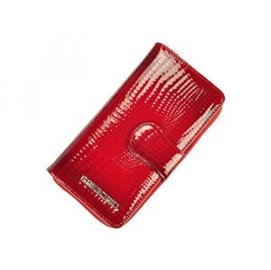 Dámská elegantní kožená peněženka s hadím vzorem Esmee, červená