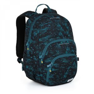 Jednokomorový studentský batoh Topgal SKYE, černo-modrá