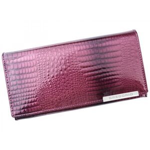 Luxusní dámská kožená peněženka s hadím vzorem Gregorio Sissi, růžová