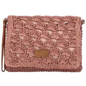 Měkká kabelka do ruky s pleteným vzorem Vivalo, růžová