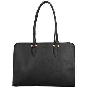 Luxusní dámská koženková kabelka Miriam, černá