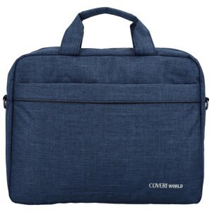 Elegantní pánská business taška Coveri Sanitie, tmavě modrá