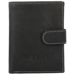 Pánská kožená peněženka na výšku Wild Daniells, černá
