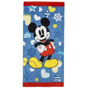 Hravý dětský ručník Mickey Mouse, modrá