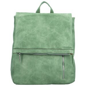 Stylový dámský koženkový kabelko-batůžek Florence, zelený