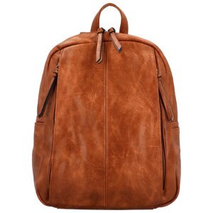 Stylový dámský koženkový kabelko/batoh Cedra, hnědý
