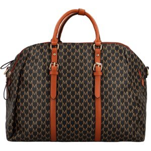Luxusní cestovní taška Maxfly Rigardo, černo-hnědá