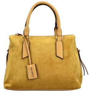 Elegantní dámská kabelka do ruky MaxFly Gorlami, žlutá