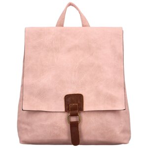 Stylový dámský kabelko-batoh Friditt, růžová