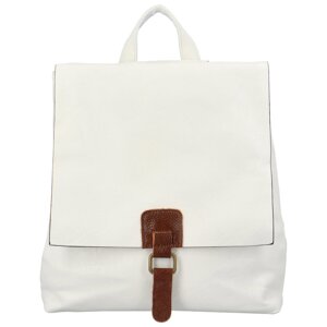 Stylový dámský kabelko-batoh Friditt, bílá