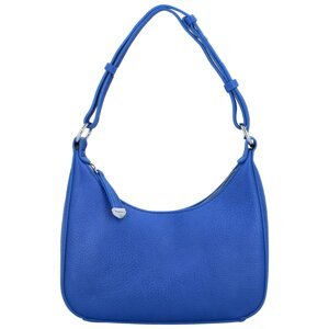 Stylová dámská koženková kabelka na rameno Pandora, zářivě modrá